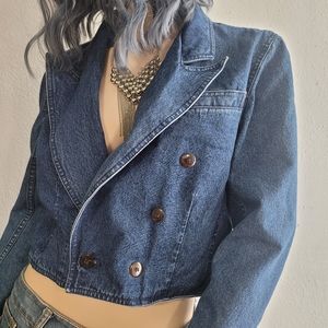 LIZWEAR Retro Mini Jean Jacket